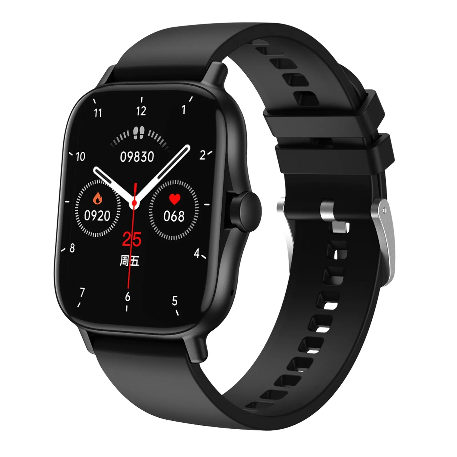 

2021 hot selling waterproof sport bracelet blood dual time zone 1.63 inch full touch screen heart rate smart watch