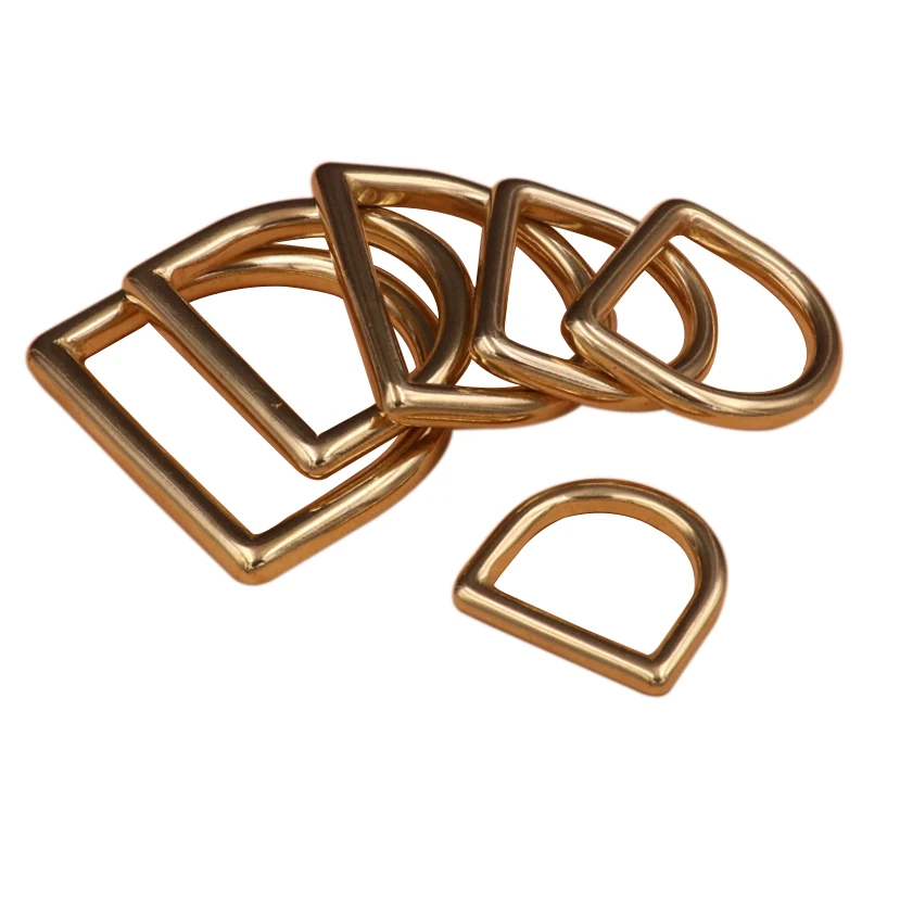 BT-B036 Metal Buckle Hardware Accessory Solid Brass Strap for Handbags Leash D Ring
