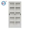 Office furniture 2 glass sliding door file cabinet factory direct supplier metal storage cabinet