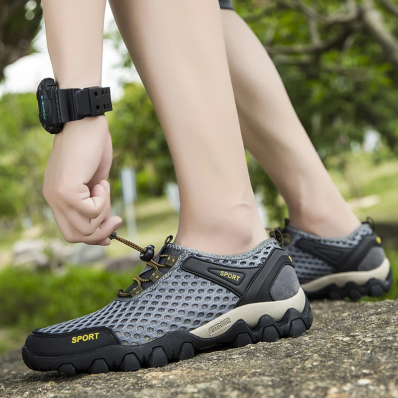 

Hot selling comfortable breathable casual sports men's hiking shoes