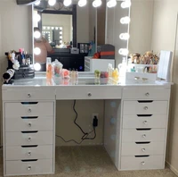 

Docarelife Hollywood Style Makeup Mirror Vanity Modern Dressing Table with Lights Around Mirror