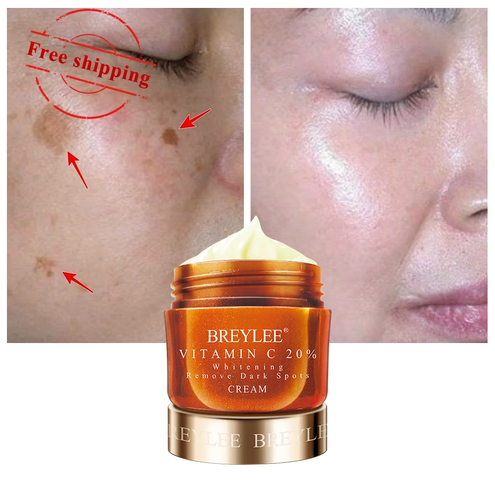 

BREYLEE Vitamin C dark spot face skin whitening cream free shipping