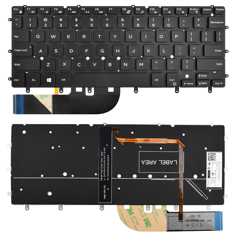 

Keyboard for Dell Inspiron 13-7000 13-7347 P57G 13-7348 13-7352 P57G 13-7353 13-7359 15-7000 15-7547 15-7548 P41F 9343 9350, Black