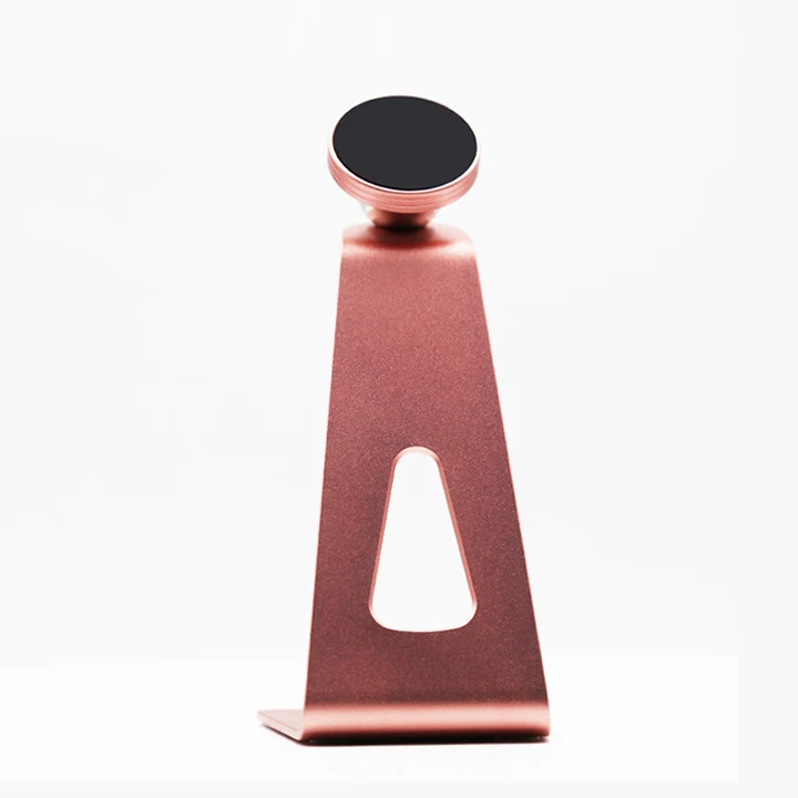 

Universal Portable Desktop Foldable Cell Phone Stand Angle Adjustable magnetic Aluminum Alloy Mobile Phone Holder, Black pink golden