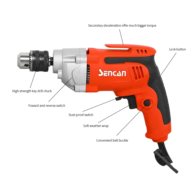 2020 Sencan New Power Tools 10mm 450w 531029 Electric Drill Machine ...