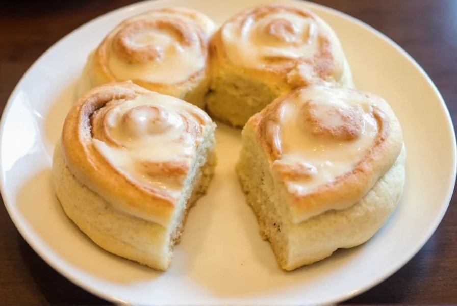 cinnamon roll hack with heavy cream