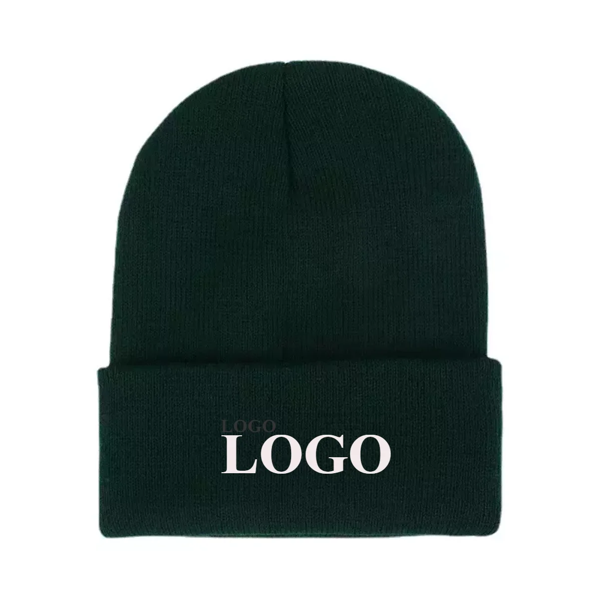 Odm Logo Customized Winter Beanie Hat 