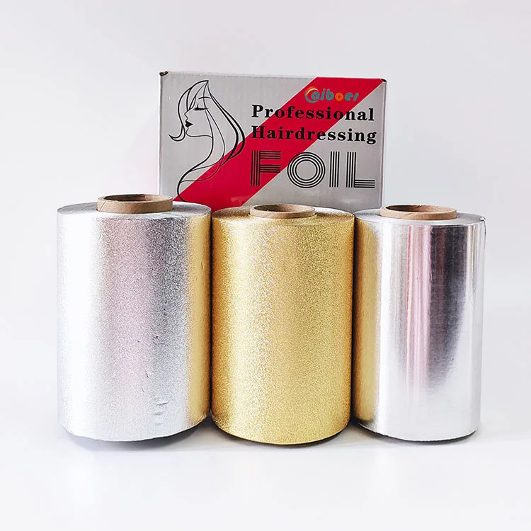 Embossed Colored Pop up Hair Salon Foil Paper for Highlighting Private Lab Custom Box Silver Printed Foil