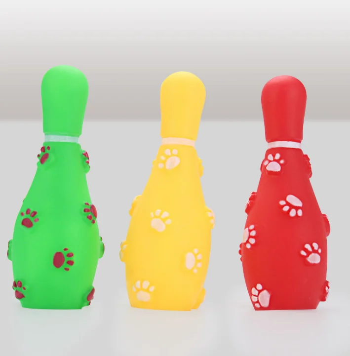 

Custom Design pet toy bottle Dog TPR Bone Toy Pet Outdoor Training Educational toys for pets