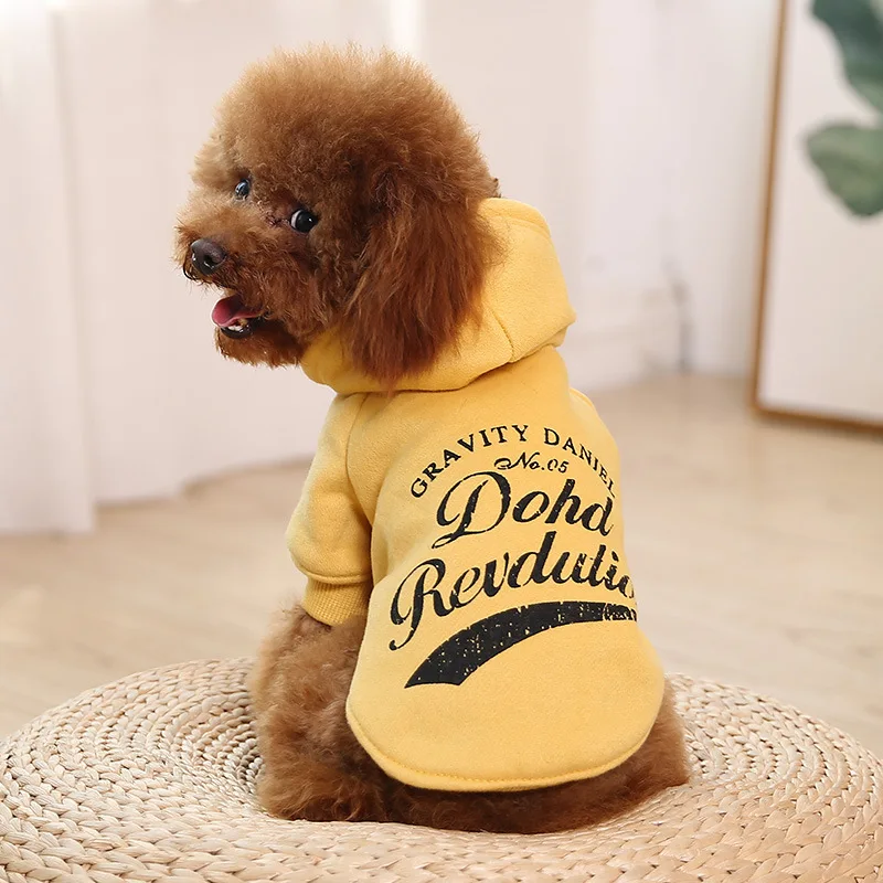 

Fashion Plaid Dog Hoodie Fleece Sweater Pet Winter Clothes Warm Sweater Dog Outfits With Hat, Picture