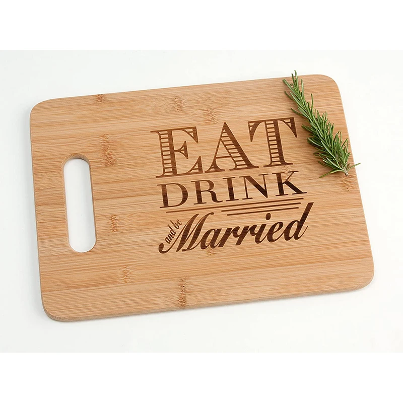

Amazon hot sales Customizable pattern, personalized bamboo cutting board
