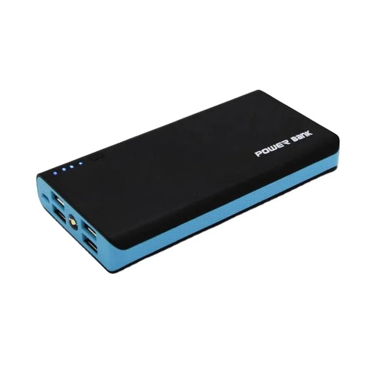 

4 USB High Capacity Power Bank for Digital Products, Black, blue, orange, green, red