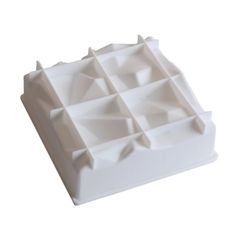 

OEM Food Grade Silicone Diamond Shape Cake Mold Silicone Moulds, White