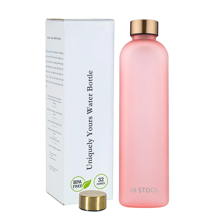 

Motivational Water Bottle with Time Marker to Drink with rubber coating, Customized color