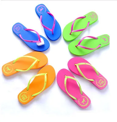 

wholesale summer Multicolor women Rubber Printed flip flops, Black