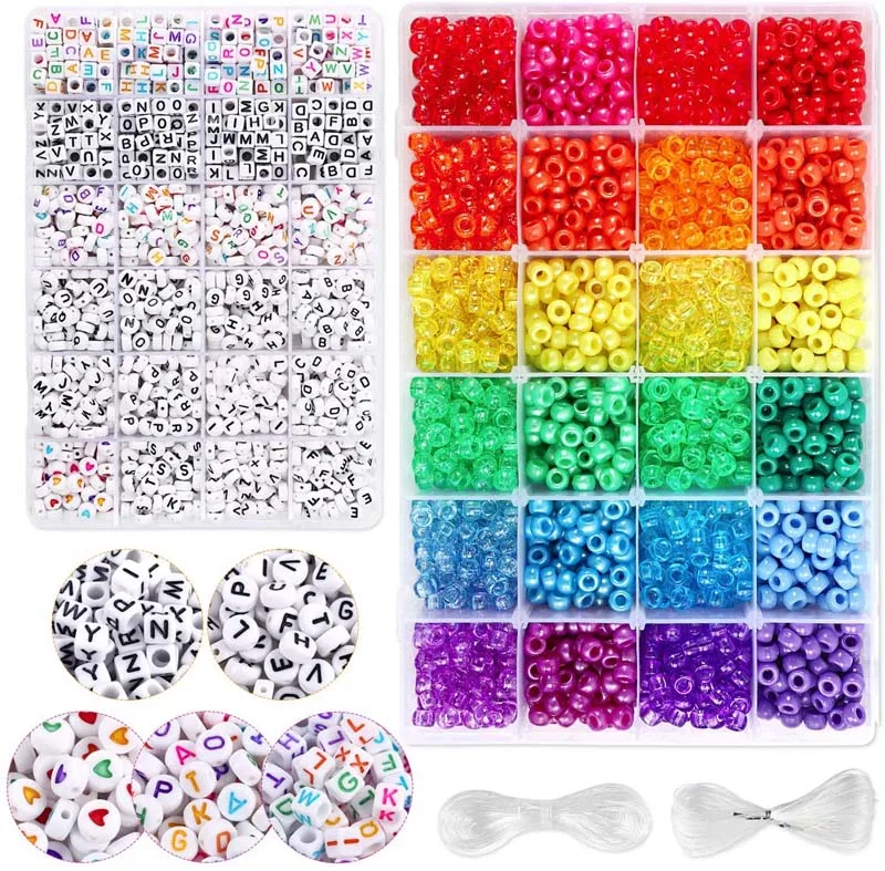 

DIY Handmade Bead DIY Jewelry Kits Crafts Beads Pendant Acrylic Charms Set For Bracelets Necklaces