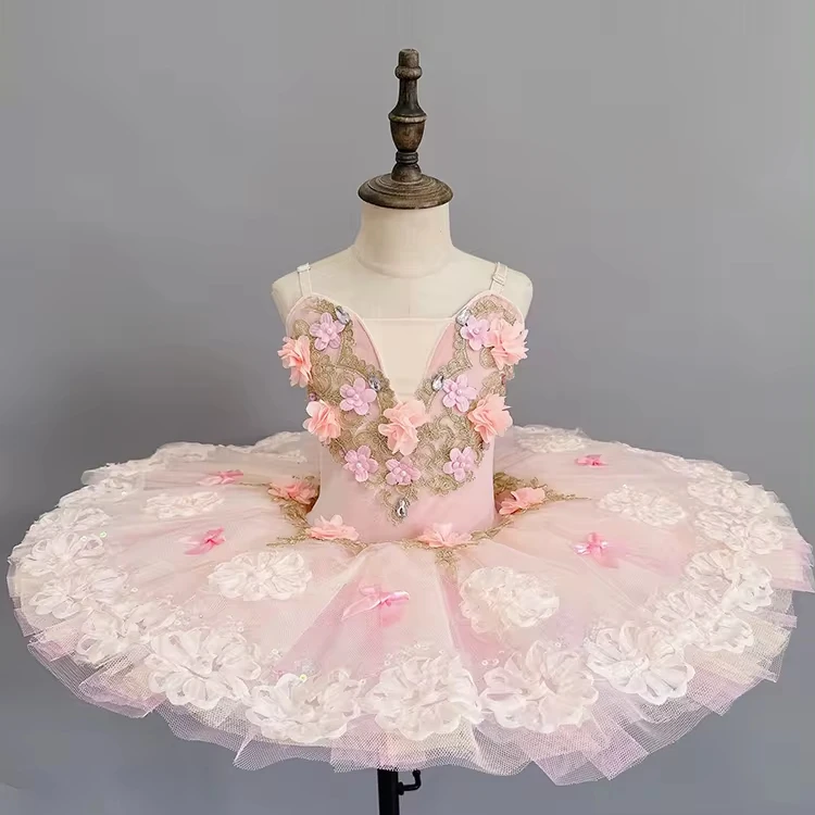 Girls Swan Lake Puffy Skirt Children's Professional Ballet Tutu