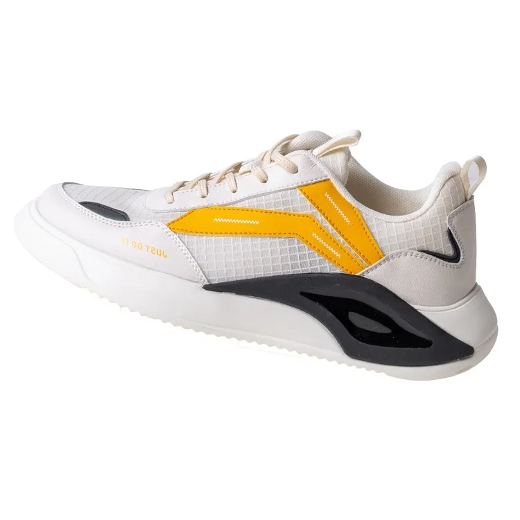

Hot Selling Casual Sports Mesh Jogging Walking Casual Trainers, Black, white and beige