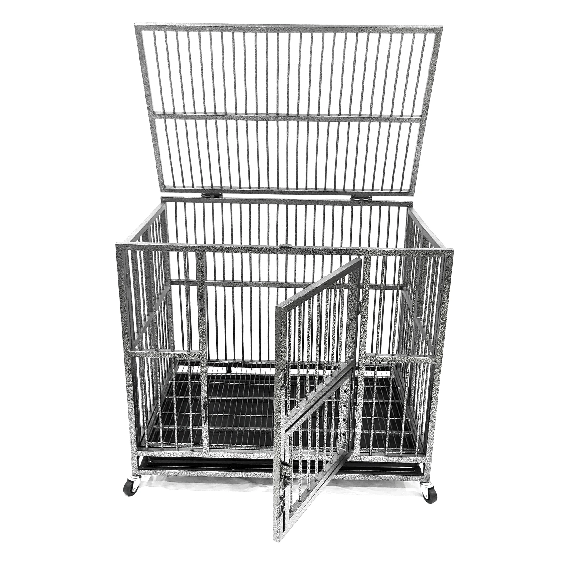 

Factory Wholesale Eco-Friendly Metal Foldable Large Heavy Duty Pet Dog Crate Dog Cage MH-FHD36