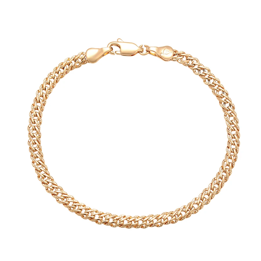 

76709 xuping simple jewelry new arrival 18k gold hand chain bracelet design for girls