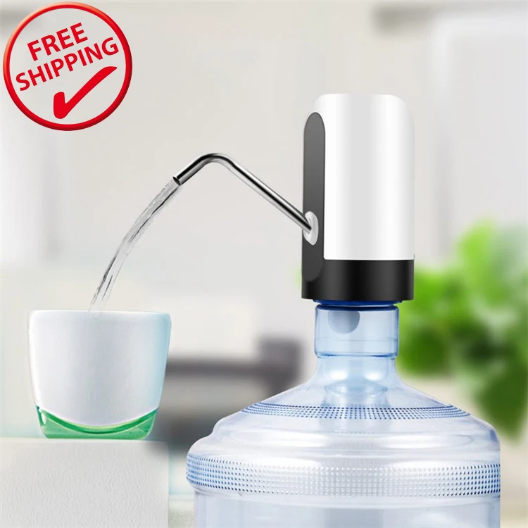 

Low Price Water Dispenser Pump Portable Automatic Induction Purifier Portable Water Dispenser Electric Pump for Drinking, White/black