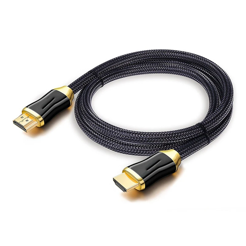 

DP 3D HD Cable 1m 1.5m 2m 3m HDTV Cable 4K 60hz Gold Plated Video HDTV Cable for HDMI-compatible, Balck