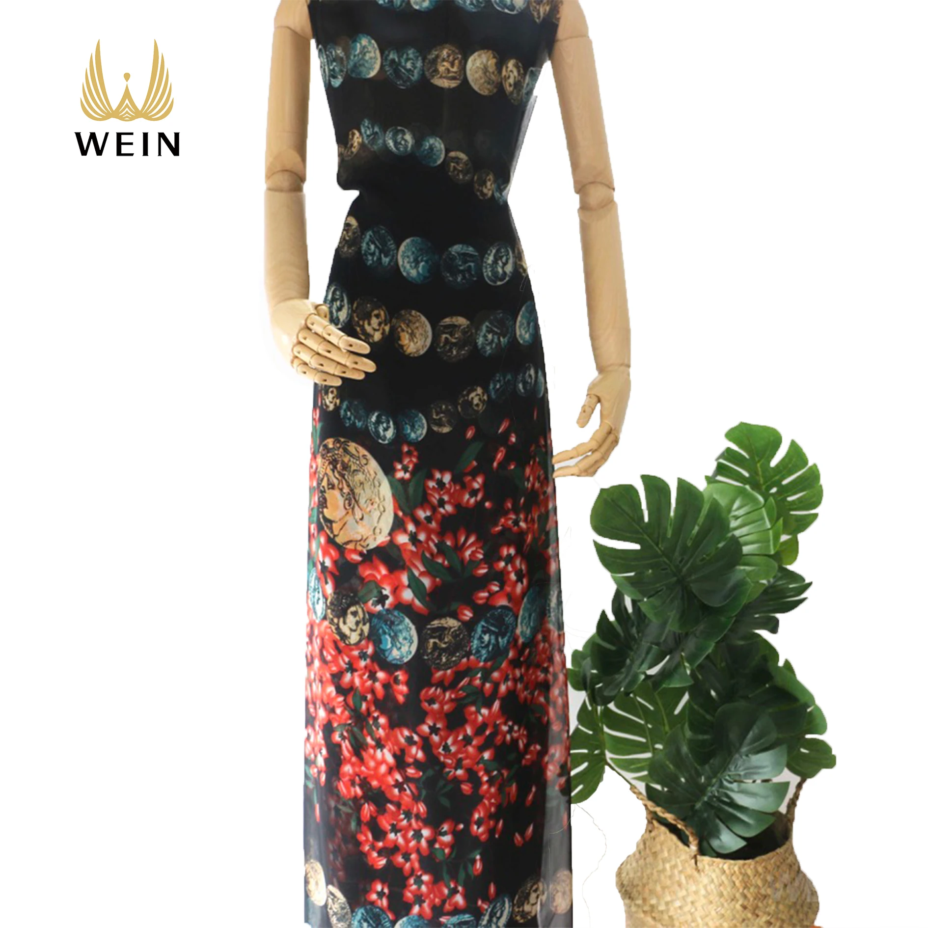 

WI-A02 WI-A02 indian fabric wholesale 50d chiffon for abaya muslim dresses