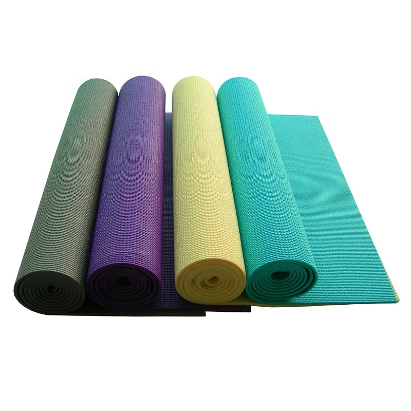 

Wholesale Gym Fitness High Density Eco Friendly Washable Yoga Mat Customized Logo PVC Yoga Mat OPP Film Laser Logo/print Logo ZY, Purple,blue,green,red,grey,pink