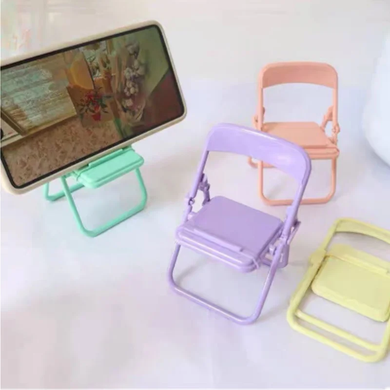 

cute small chair shape desk mobile phone stand holder cell phone mount