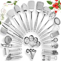 

Amazon hot sale perfect quality copper metal stainless steel kitchen utensil set