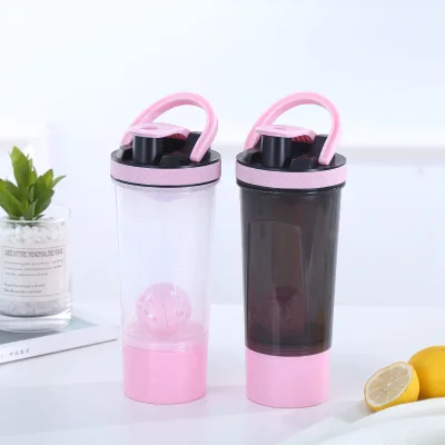 

Mikenda food grade reusable big capacity plastic sports drink water bottle protein shaker bottle with shaker ball