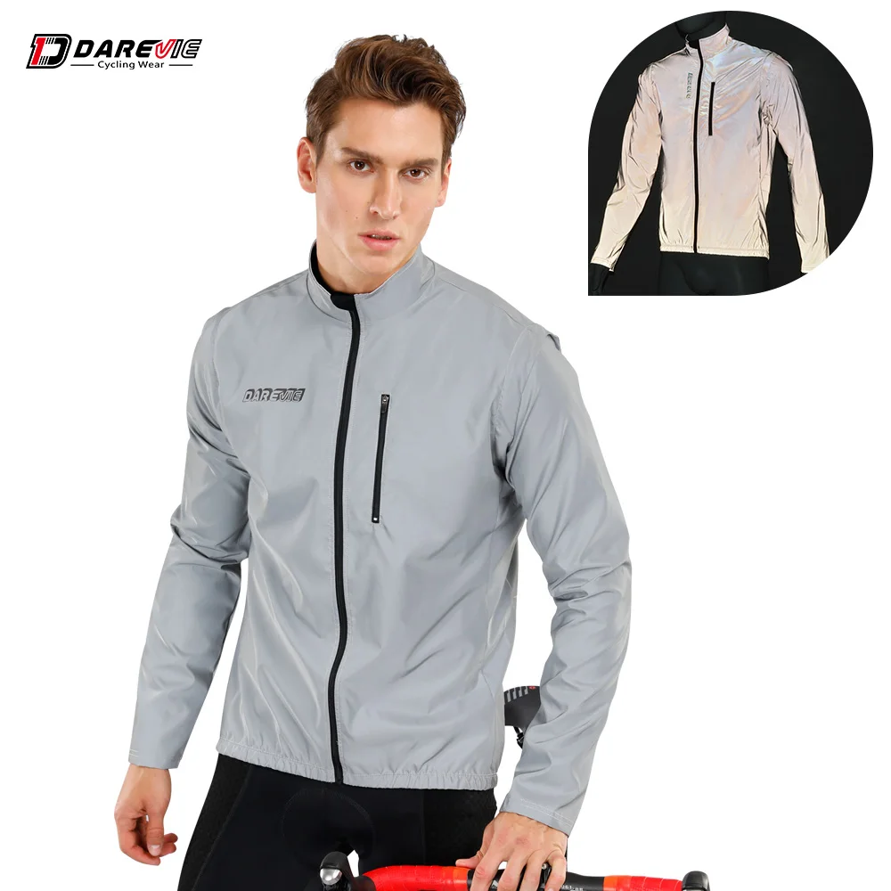 

DVJ087 off sleeve reflective riding Waterproof plus size jackets Waterproof windbreaker jacket rainbow reflective jacket, Colorful reflection