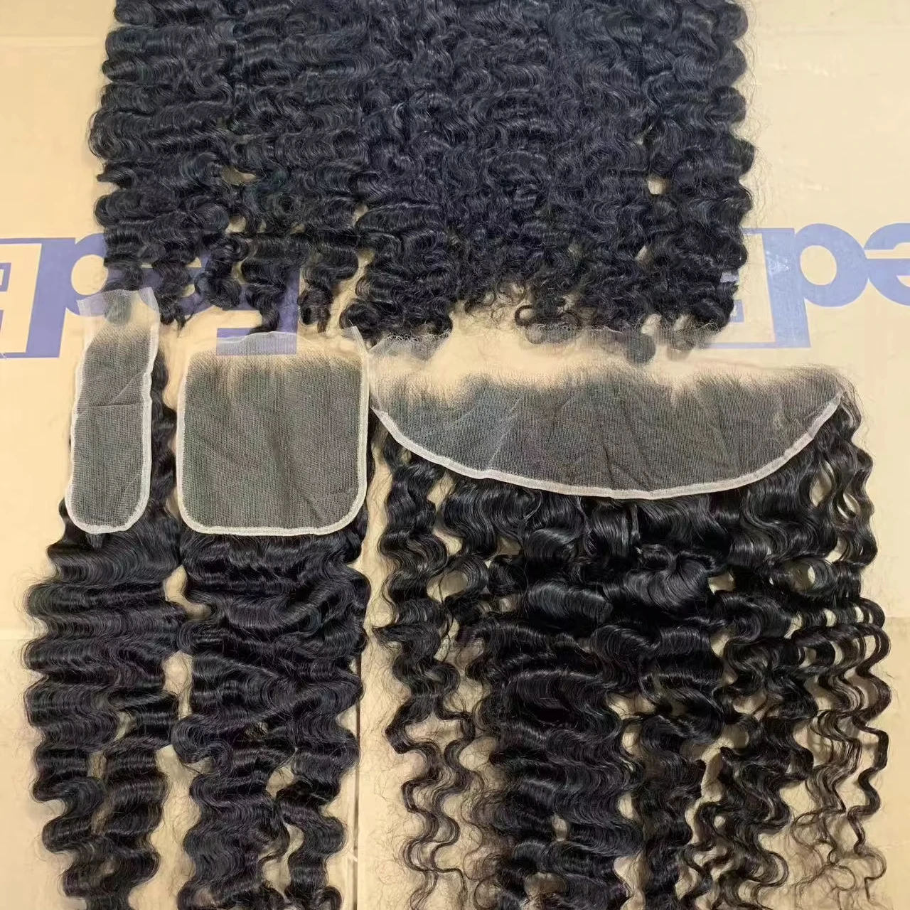 Fast Shipping 100% Raw Cambodian Hair Extensions Super Thin 13*4 HD Lace Frontal Small Knot Natural Wavy Straight Human Hair