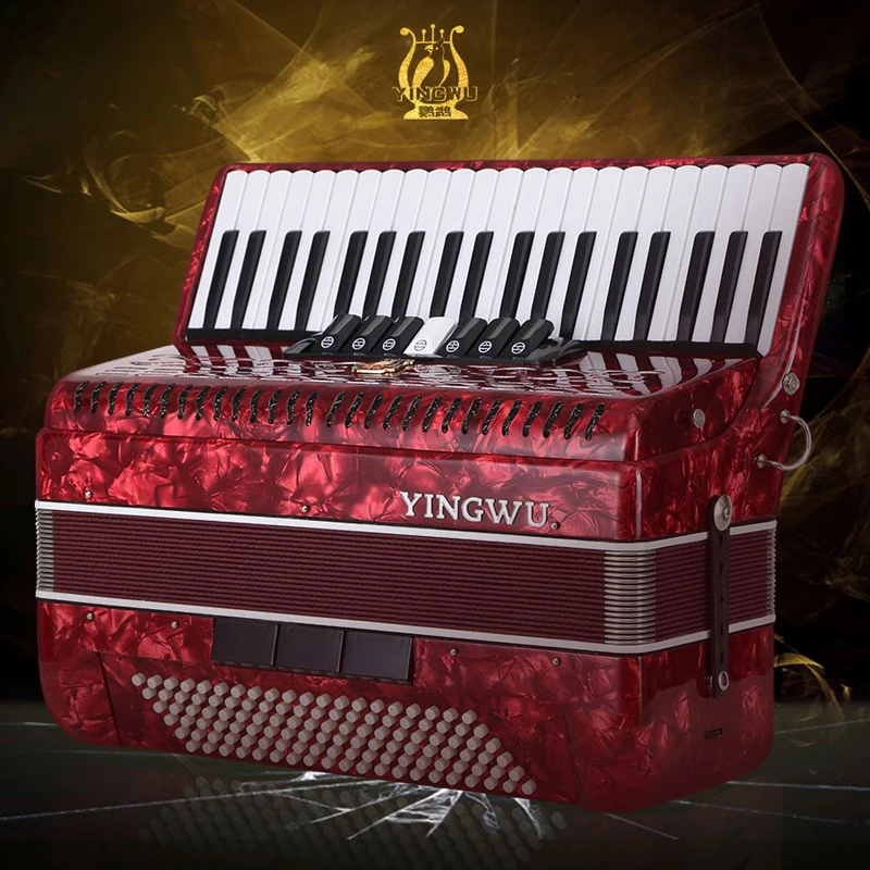 

YW827 parrot keyboard accodions, 41Key 120 Bass 3 chorus keyboard accordion, Black, red,blue, others as requested