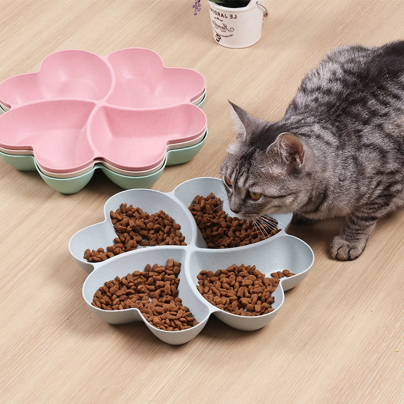 

Petals Cat Bowl Pet Dog Feeding Food Bowl Puppy Slow Down Eating Dish Bowl Prevent Obesity Pet Supplies