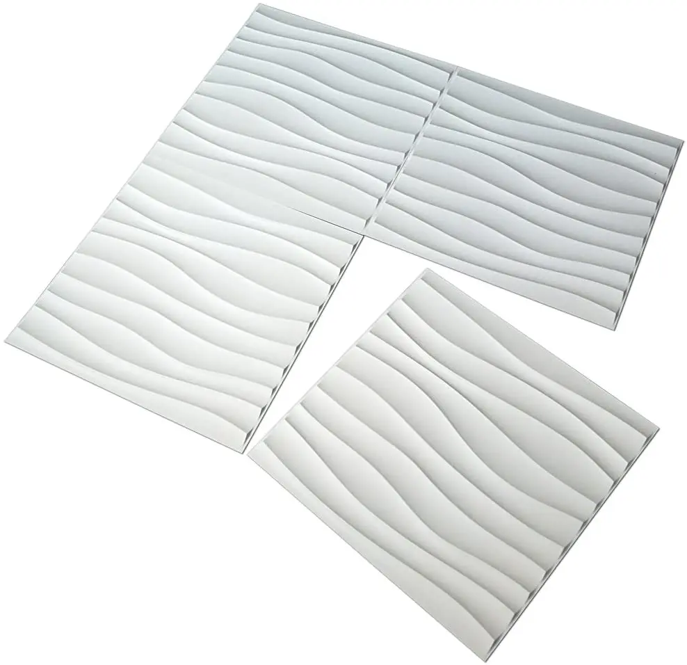 Irini Waterproof Fireproof ECO-Friendly Paintable 3D PVC Wall Panels Geometric Pattern Modern Design for Living Room Household