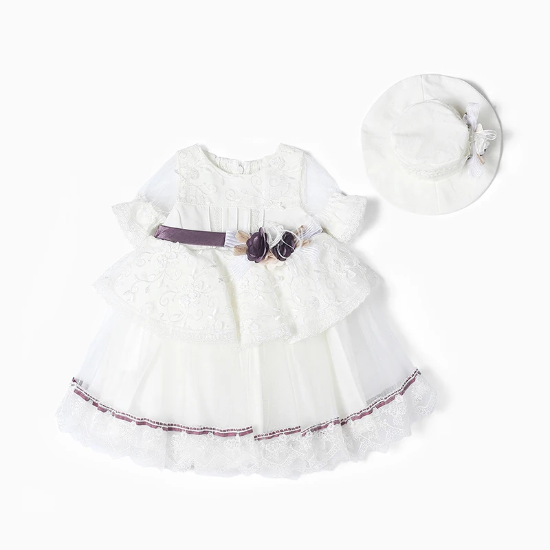 

Sweet Style Girl Dresses Fashion Casual Mesh Fabric Flower Kids Dress