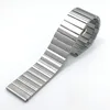 One Link Strap Butterfly Buckle Quick Release Solid Stainless Steel Watch Band For Apple Watch