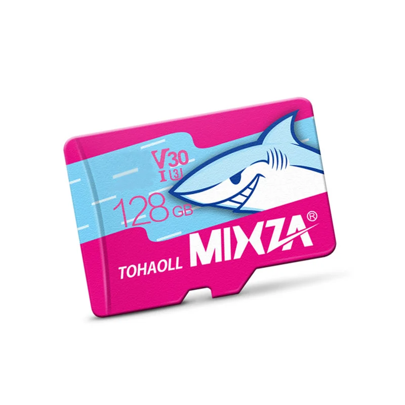 

Wholesale MIXZA SD Card 128GB Shark Micro Memory card Class10 U1 High qualityTF card for IP Camera Monitor Mobile phone tablet