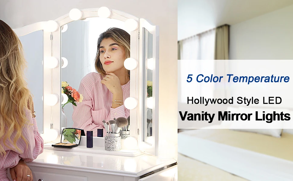 Vanity Lights For Mirror Diy Hollywood Lighted Makeup Vanity Mirror With Dimmable Lights Led Light For Wall Mounted Mirror Buy Mirror Light Led Mirror Light Vanity Light Product On Alibaba Com