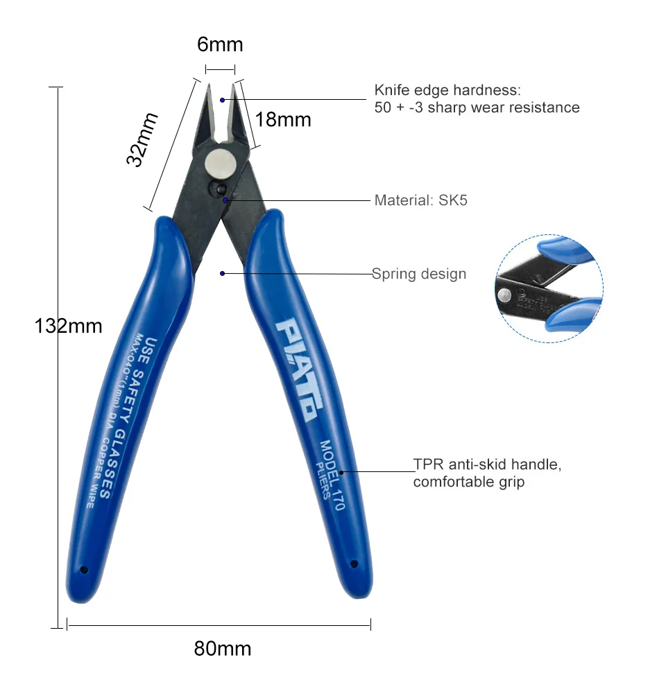 

Pliers Multi Functional Tools Electrical Wire Cable Cutters Cutting Side Snips Flush Stainless Steel Nipper Hand Tools