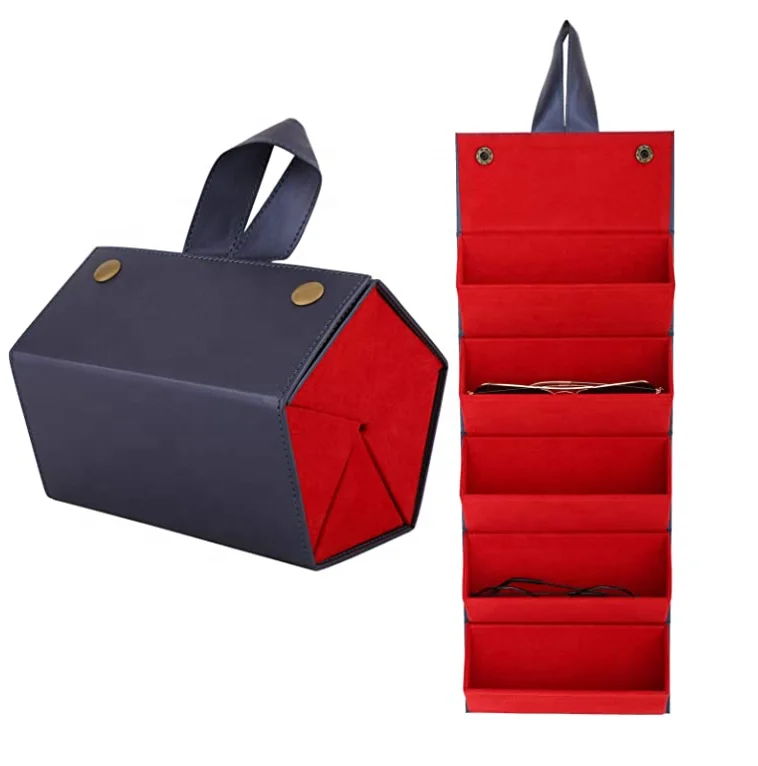 

Low MOQ 5-slot Travel Foldable sunglasses storage organizer box glasses organizer