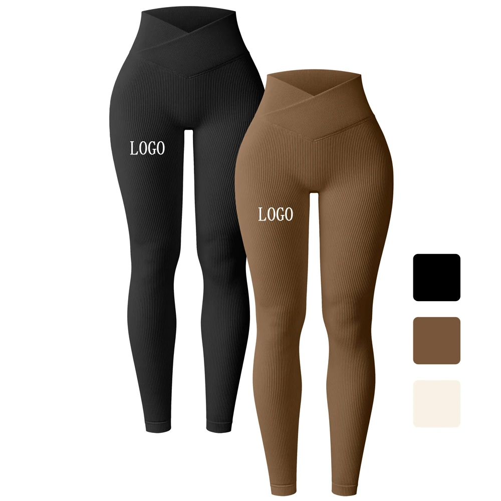 

Custom Woman Breathable High Waisted Athletic Gym Scrunch Butt Leggings Running Yoga Pants