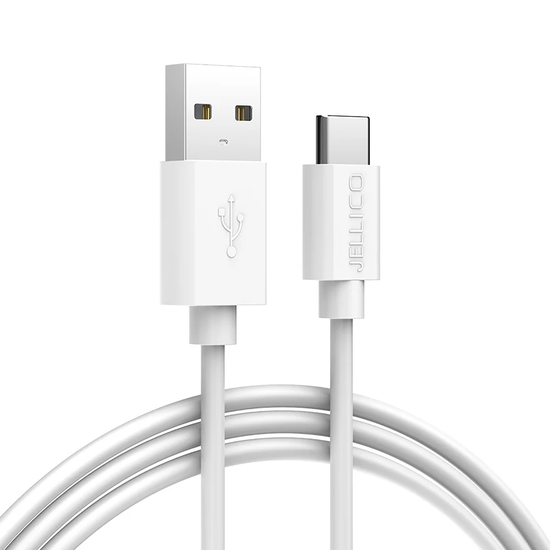 

2019 Amazon Top Seller QS-07 Type-C 1M Length Cable For Mobile Fast Charger Cables USB Type C Cable, White