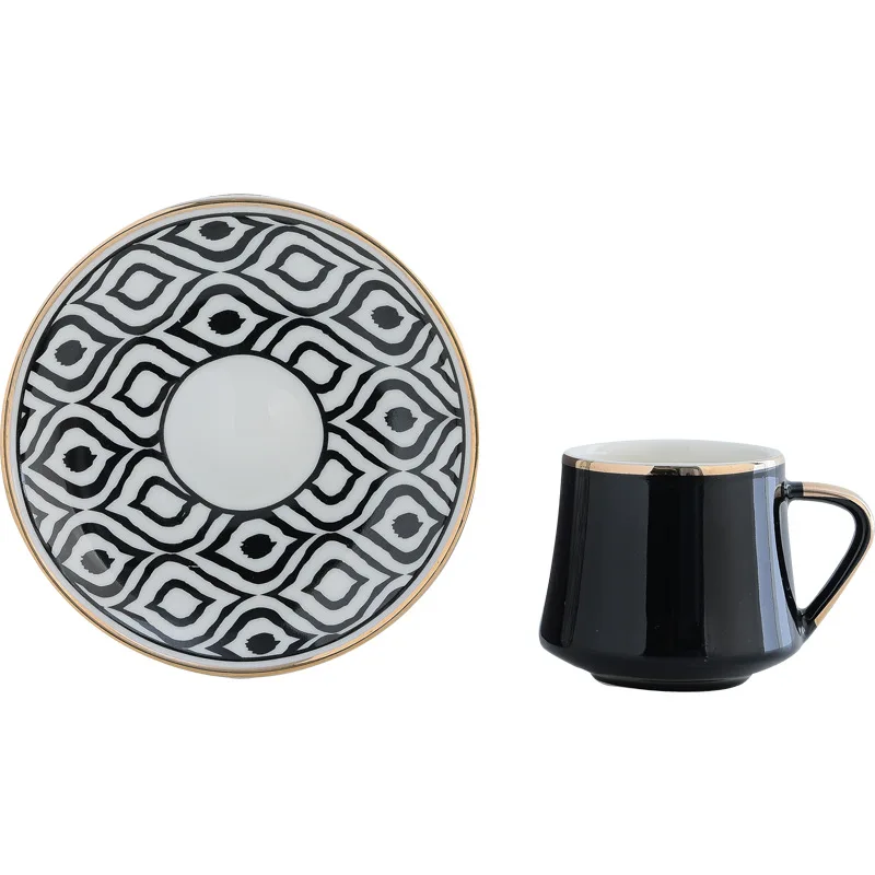 High Quality Turkish Coffee Cup and Saucer Set 12pcs Espresso Cup With Gift Box Packing