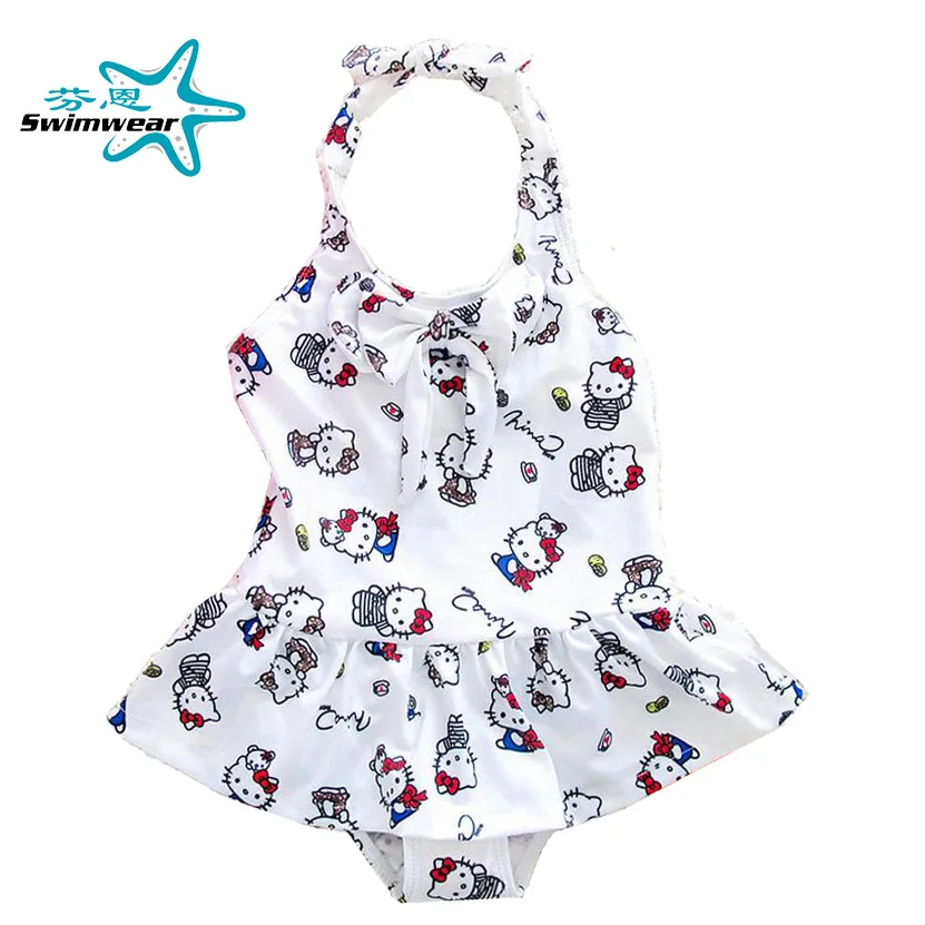 

Explosive Female Models Children Cute Kitten Swimsuit Female Baby One-piece Swimsuit, Picture