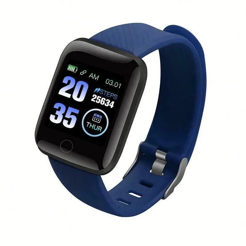

116plus Smart Watch Men Women With Wireless Smart watch Wearable Smart Band Heart Rate Monitor Detection relojes inteligentes, Black, white, gold, blue