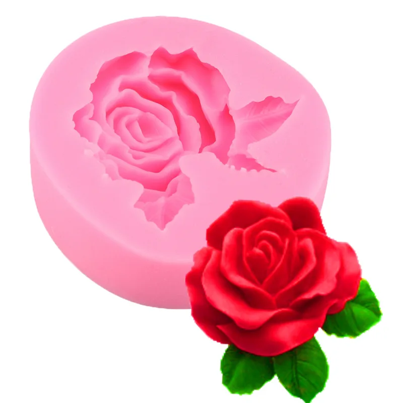 

Yiwu Bobao supply cheap Mini rose fondant baking cake mold, DIY clay sculpture ice cube candle silicone mould