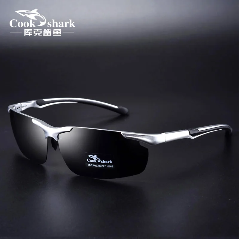 

Cook Shark 2021 new sunglasses men's color polarized sunglasses driving day and night glasses UV protection