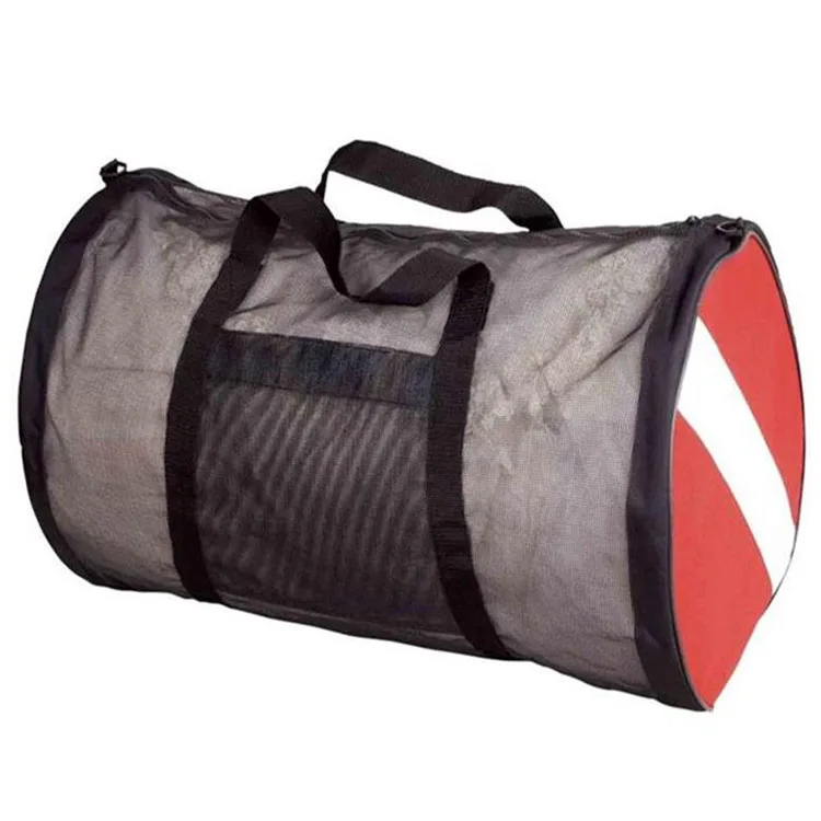 

Extra large capacity black mesh picnic diving equipment gear sports kit bag sport mesh tote bag